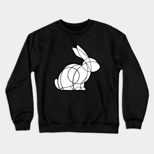 Line rabbit - white Crewneck Sweatshirt